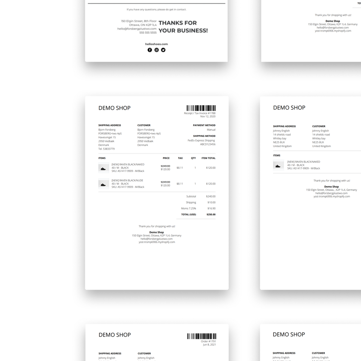 Order Printer Pro - Invoice App for Shopify